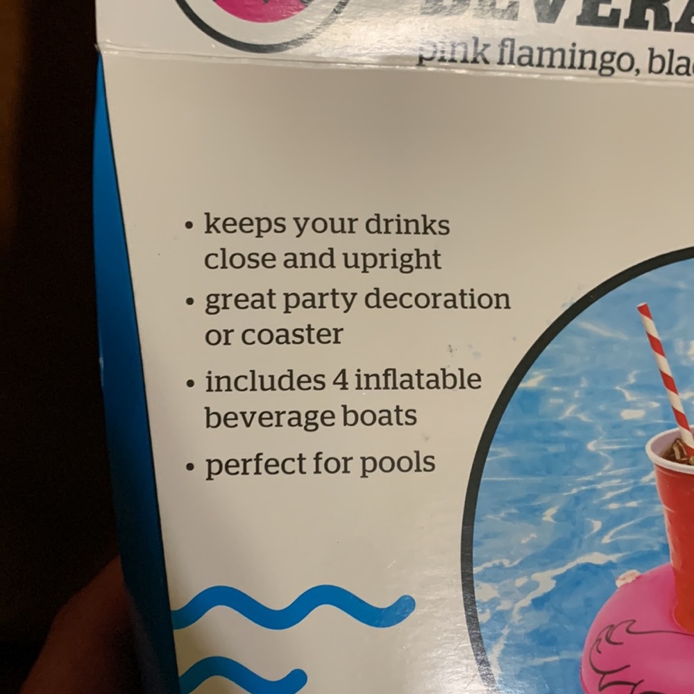 BIGMOUTH INC. - Inflatable Pool Party Beverage Boats (4) Flamingo 🦩 🆕 - Picture 5 of 5